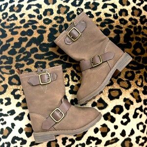 NWOT Toddler size carters side zip brown boots